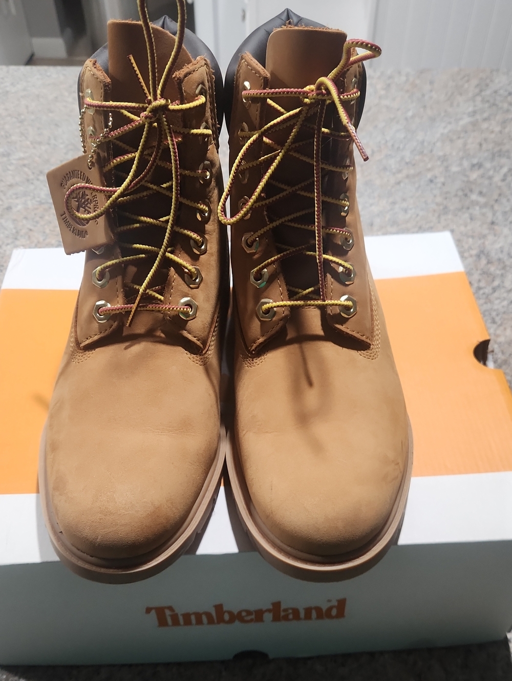 Timberland Wheat Nubuck 6-Inch Lace-Up Work Boots